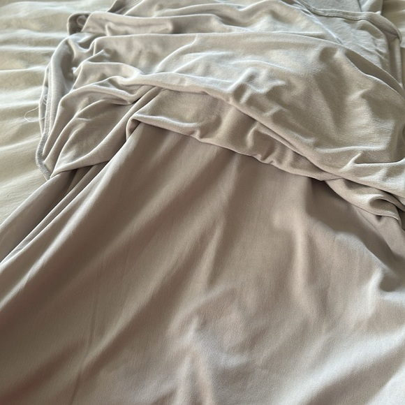 Wild Fable || NWT || Grey Slinky Square Neck Midi Dress - Picture 5 of 10